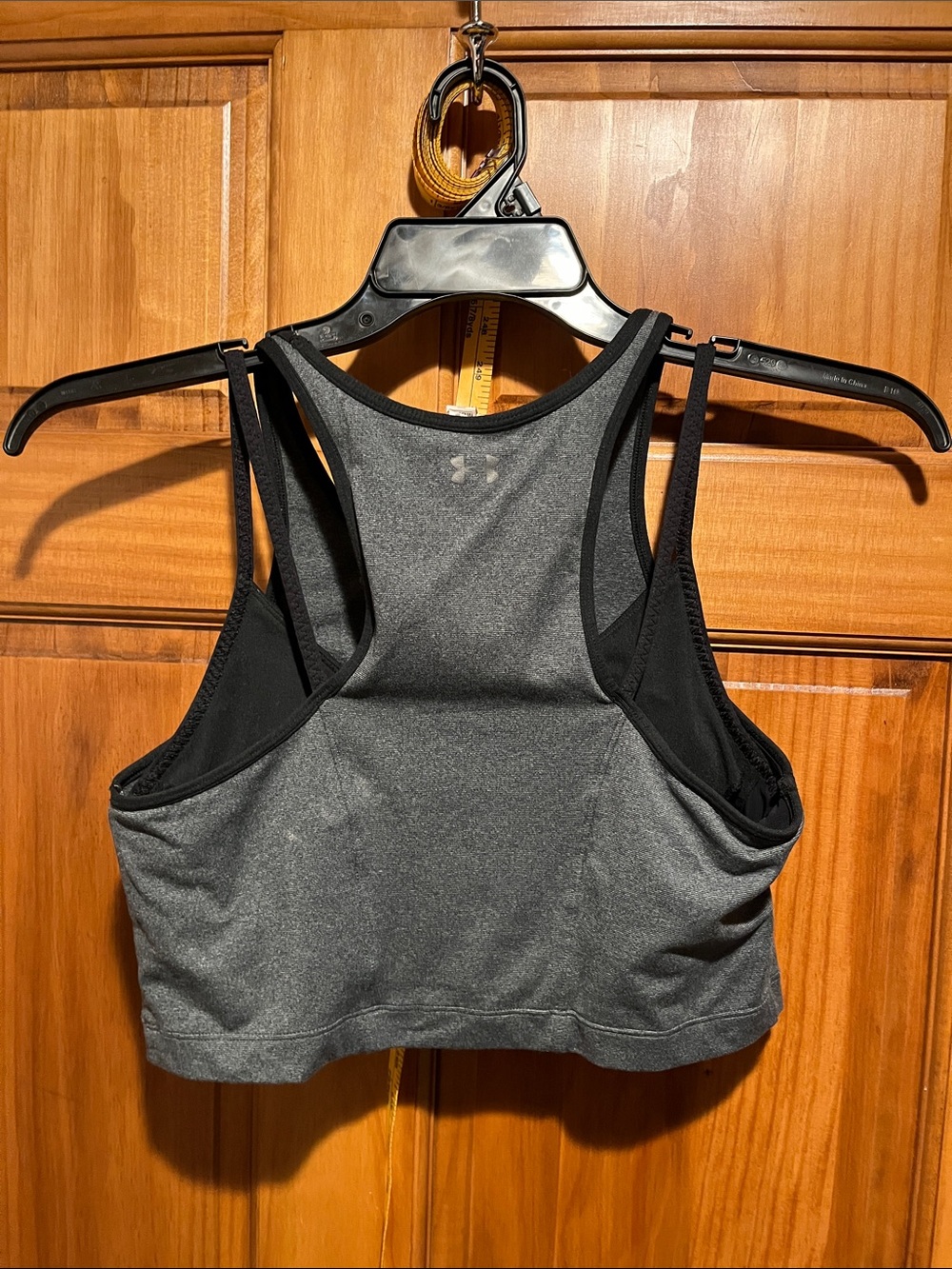 Under Armour Gray and Black Racerback Sports Bralette - Picture 3 of 6